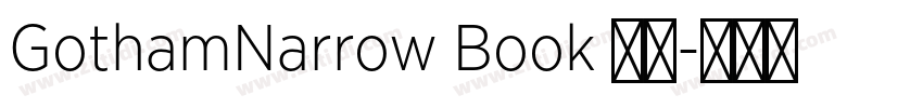 GothamNarrow Book 常规字体转换